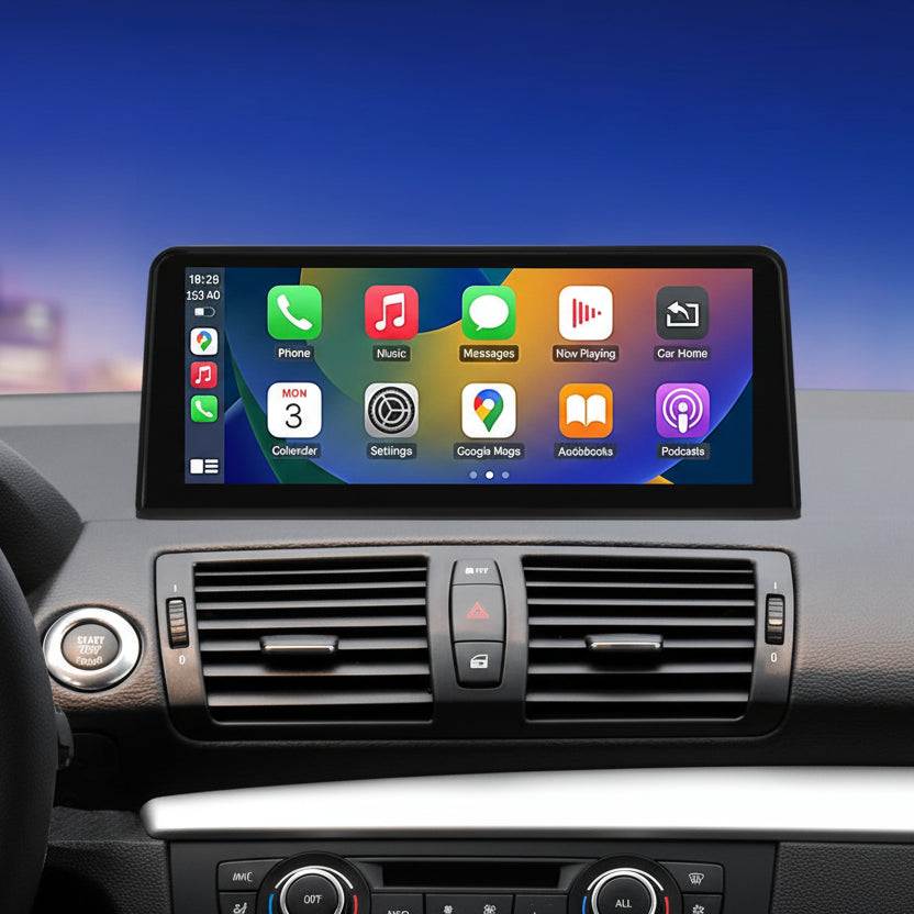 Ekran CarPlay / Android Auto BMW 1 Seria E