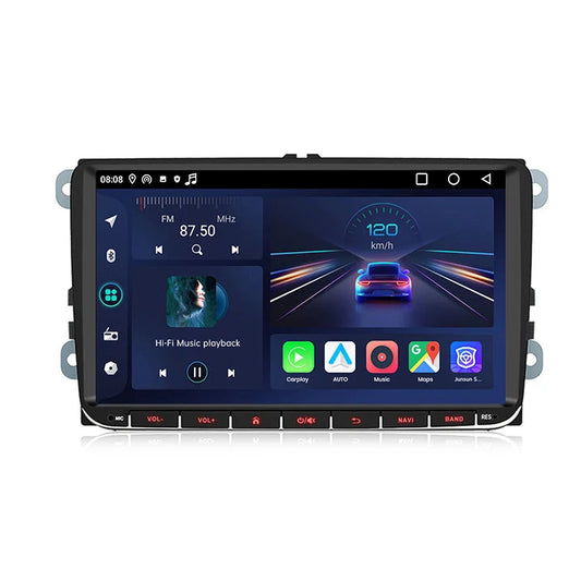 Ekran Junsun Carplay / Android Auto Volkswagen Golf 5 6, Touran, Passat B6, Polo, Jetta, Skoda Octavia