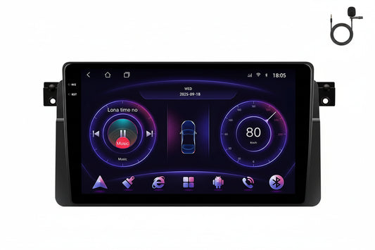 Ekran PODOFO Carplay / Android Auto BMW E46