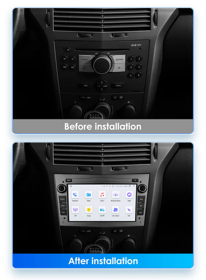 Ekran HIZPO Carplay / Android Auto Opel Astra H G J Zafira B Corsa C D Antara Vectra Vivaro